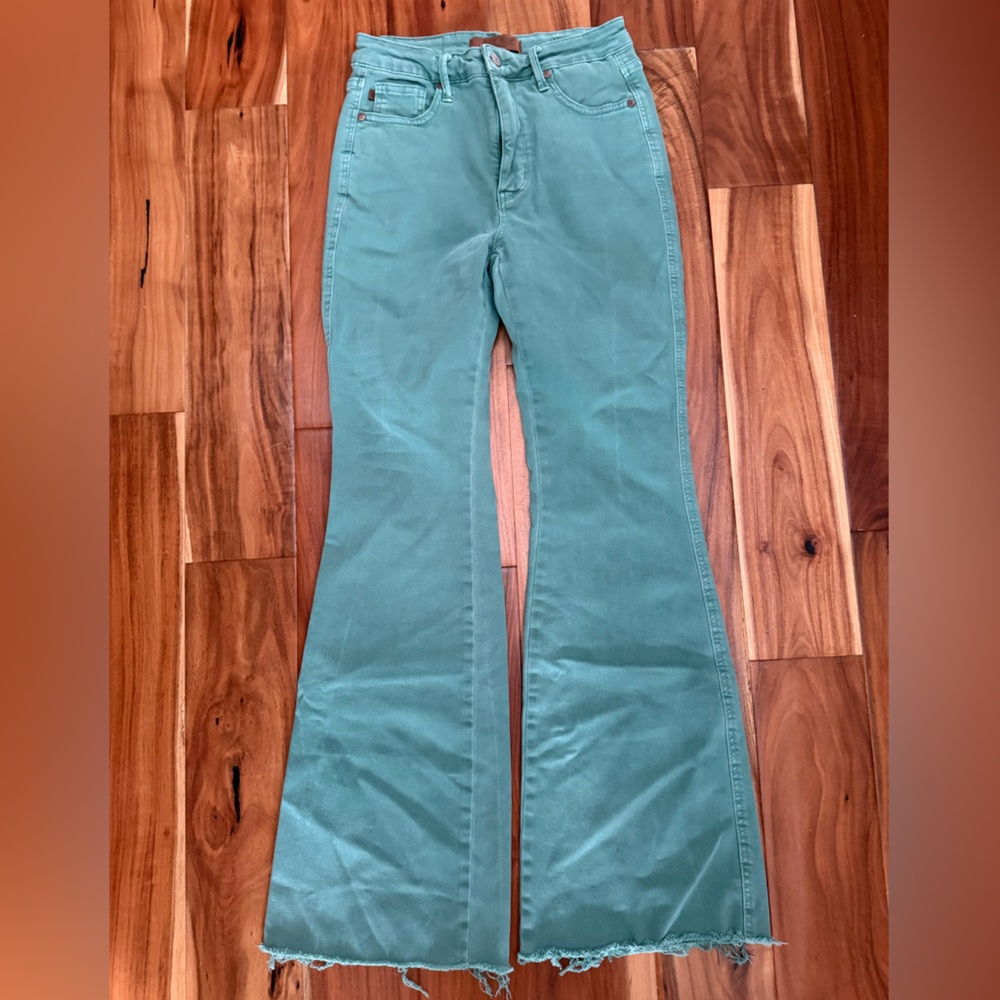 Judy Blue Green Flare Jeans